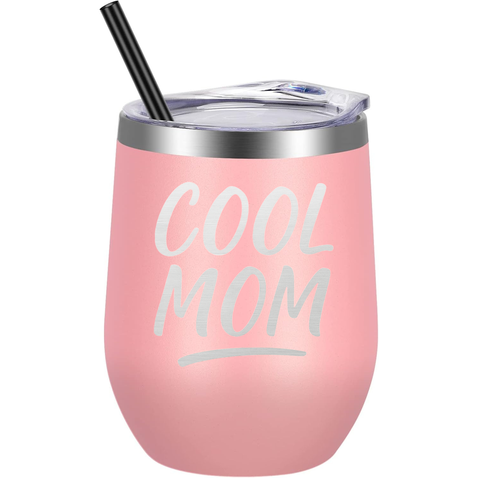 Cool Mom Wine Tumbler - Pink