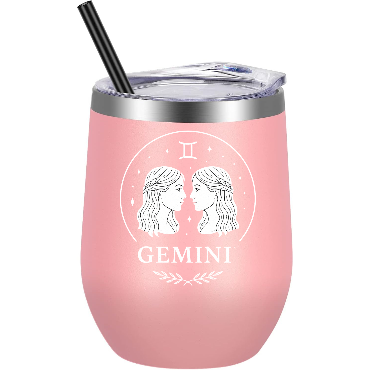 Gemini Wine Tumbler - Pink