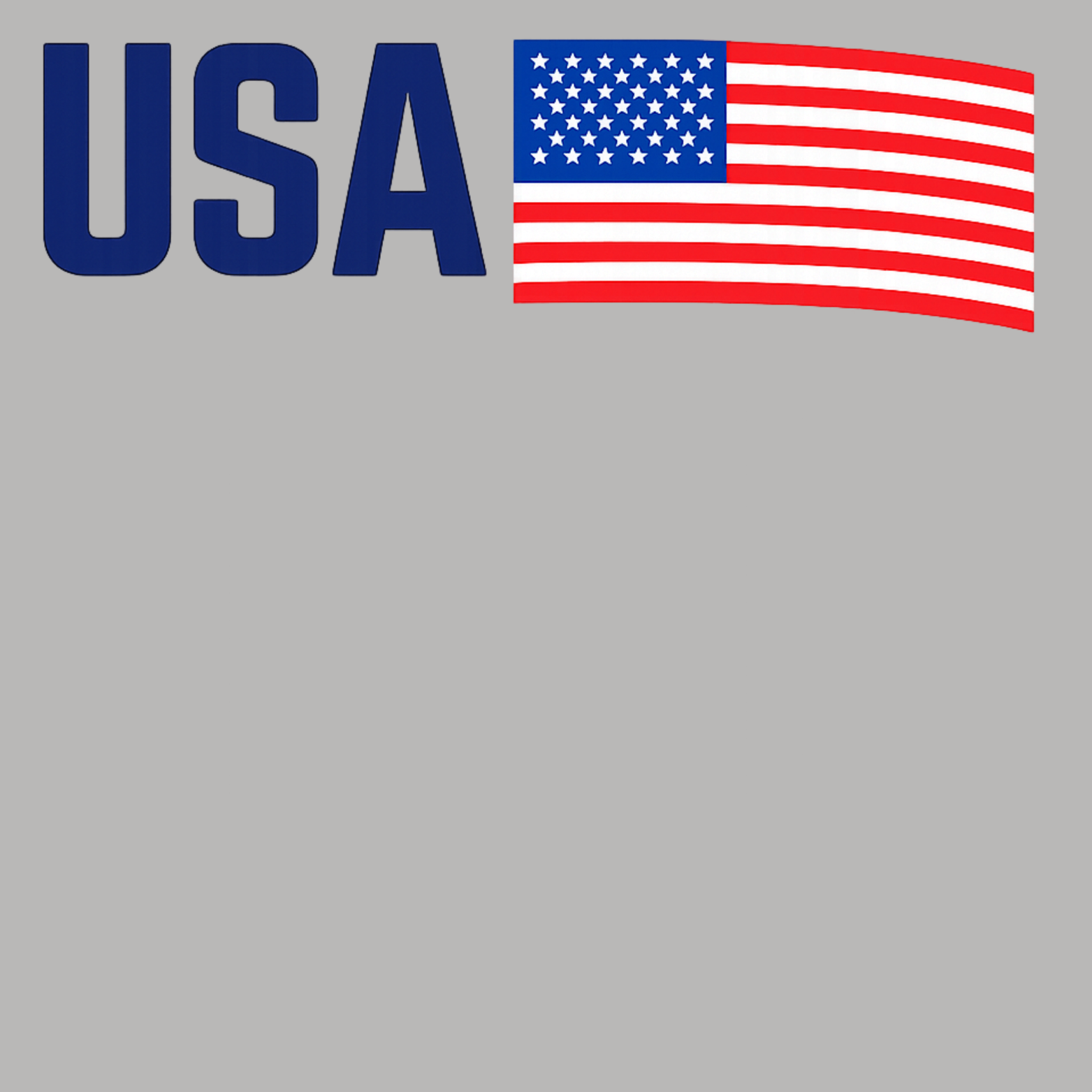 USA Crewneck Sweatshirt - Sports Grey design preview