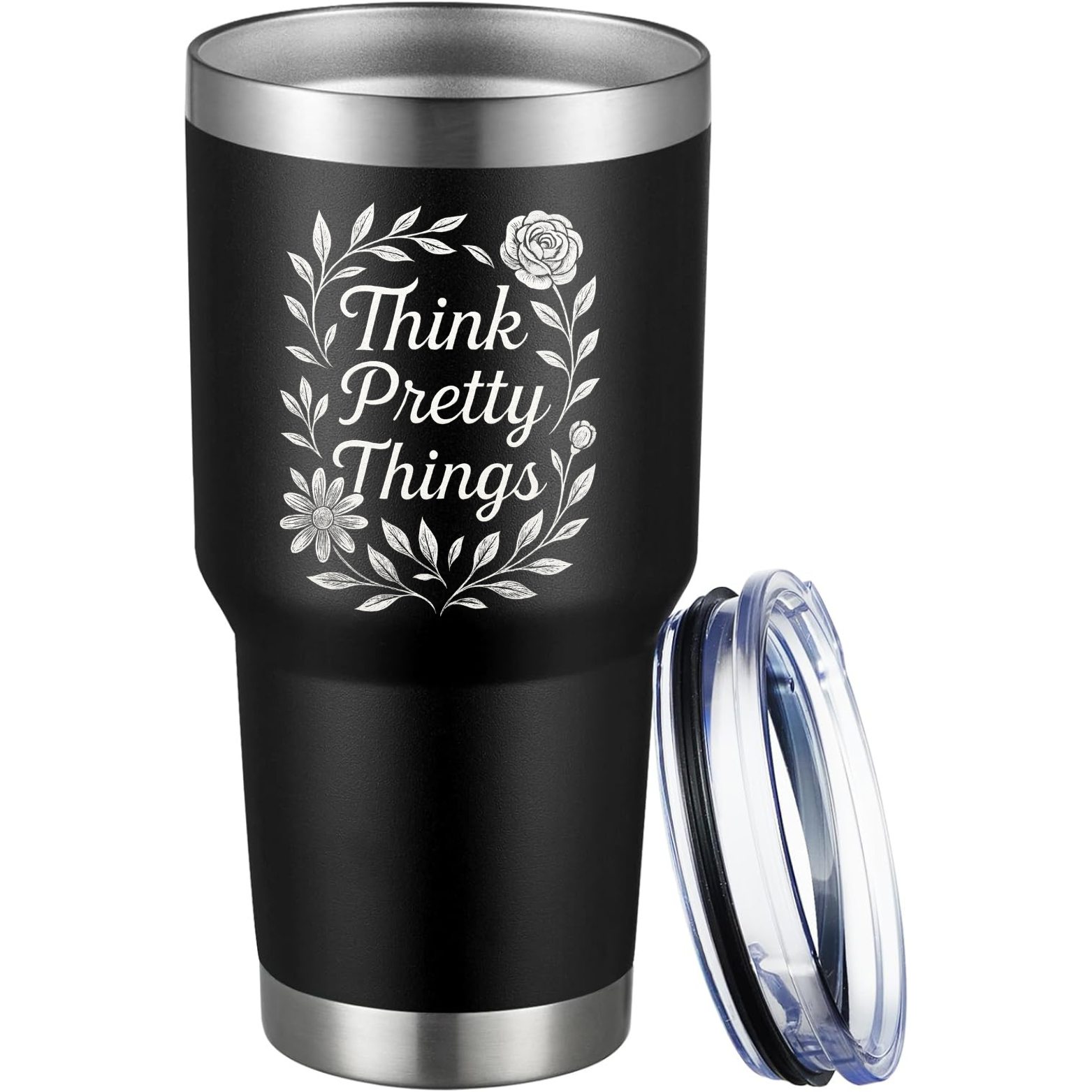 Think Pretty Things 30oz Tumbler - Black
