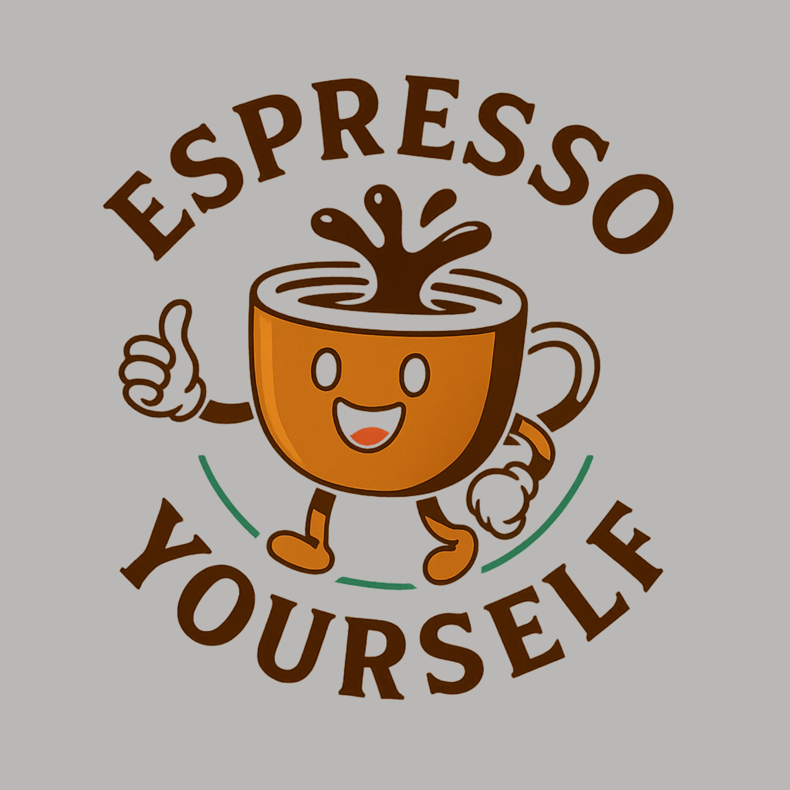 Espresso Yourself Crewneck Sweatshirt - Sports Grey design preview
