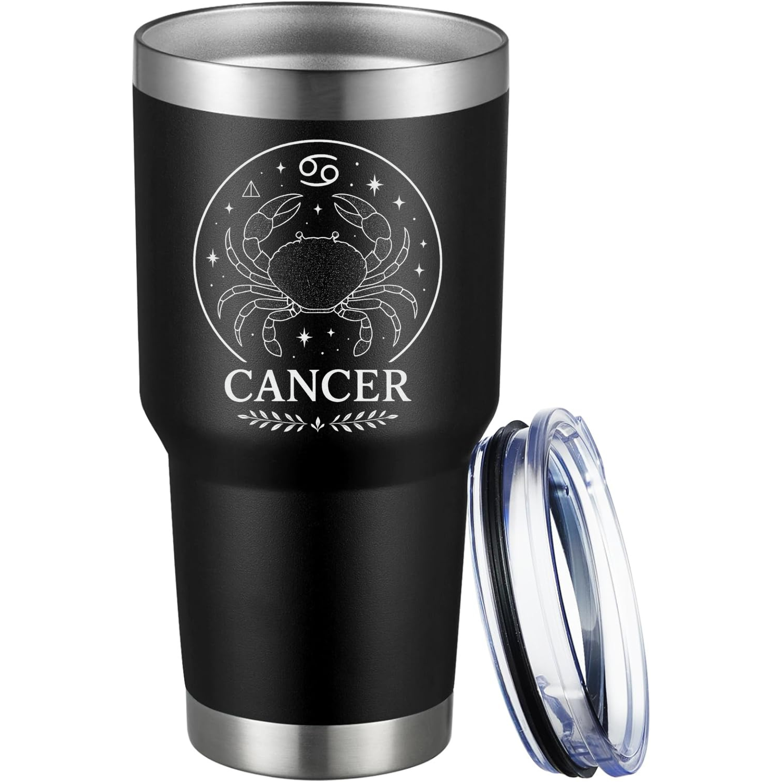 Cancer 30oz Tumbler - Black