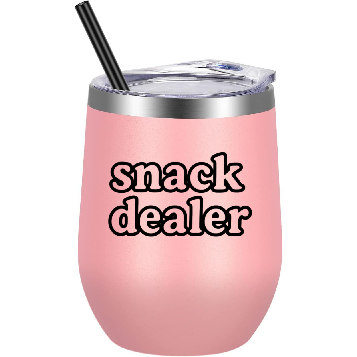 Snack Dealer Wine Tumbler - Pink