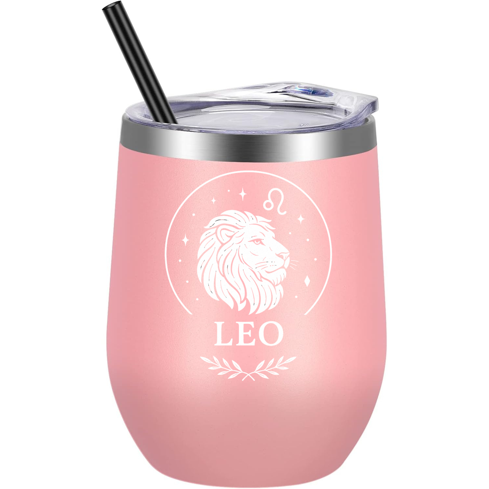 Leo Wine Tumbler - Pink