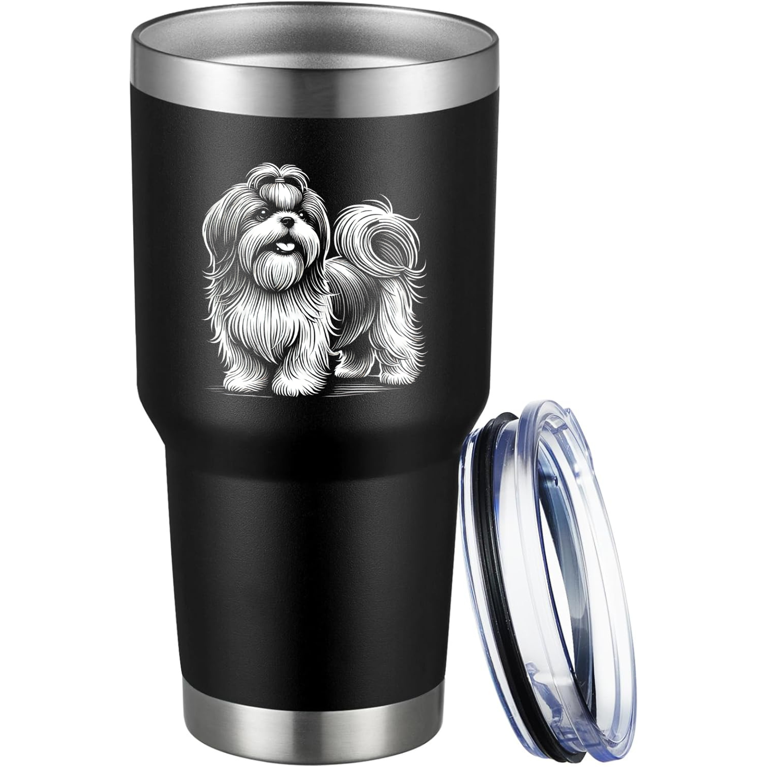 Shih Tzu 30oz Tumbler - Black