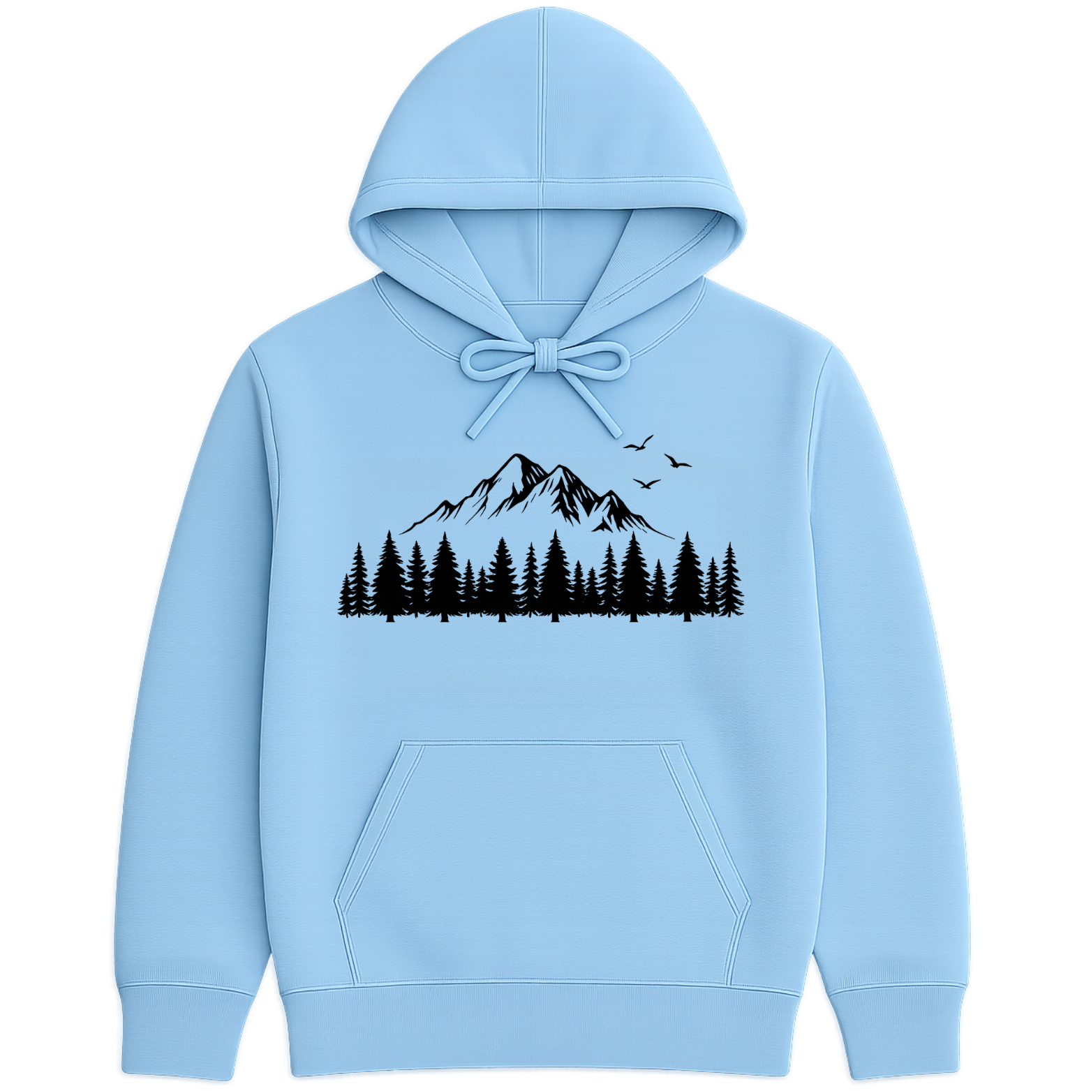 Mountain Forest Hoodie - Blue