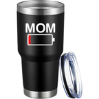 Mom Battery Low 30oz Tumbler color variation 1