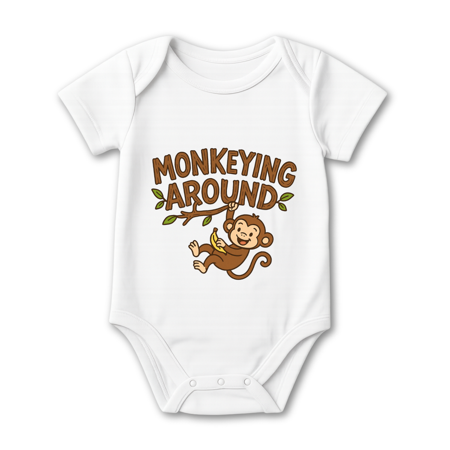 Monkeying Around Baby Onesie color variation 1