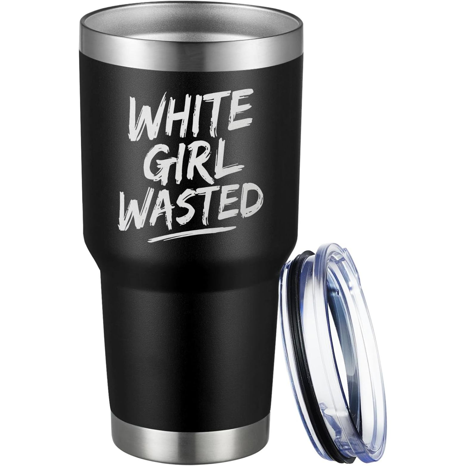 White Girl Wasted 30oz Tumbler - Black