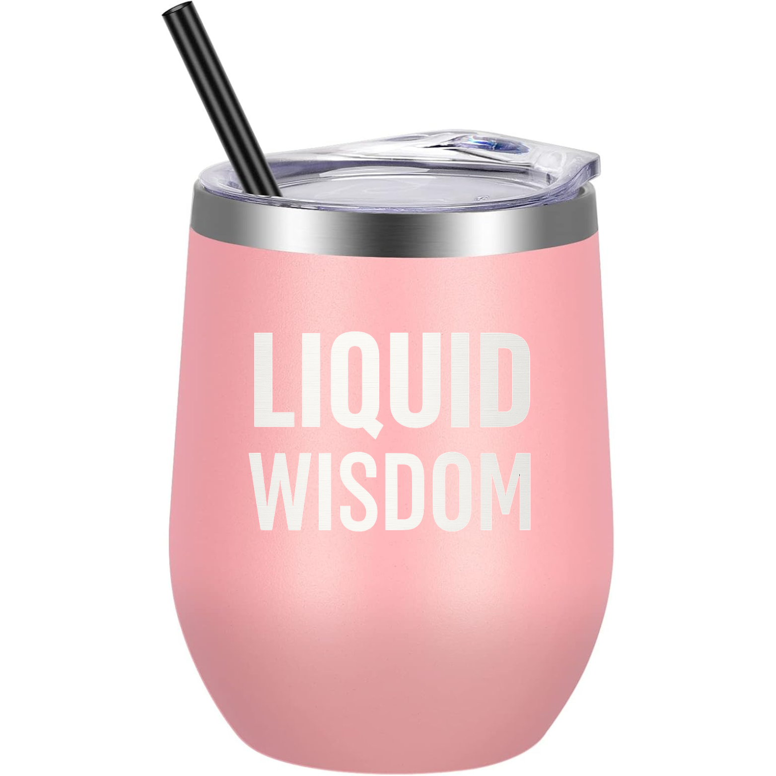 Liquid Wisdom Wine Tumbler - Pink