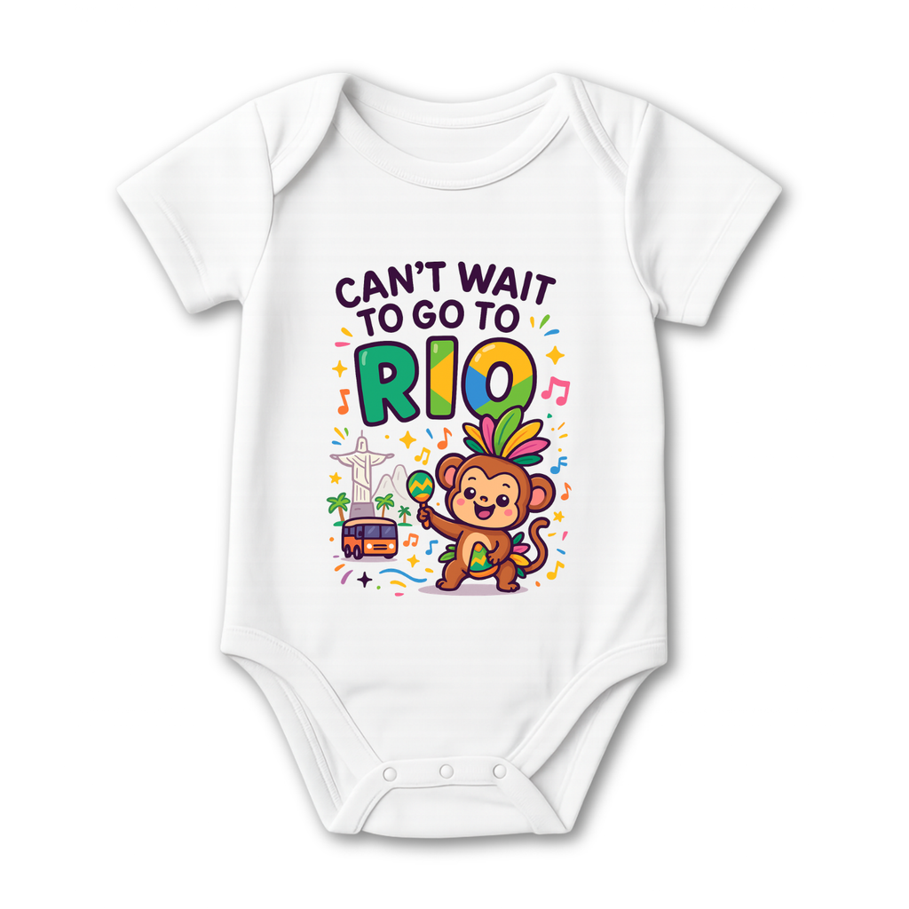 Can't Wait To Go To Rio Baby Onesie color variation 1