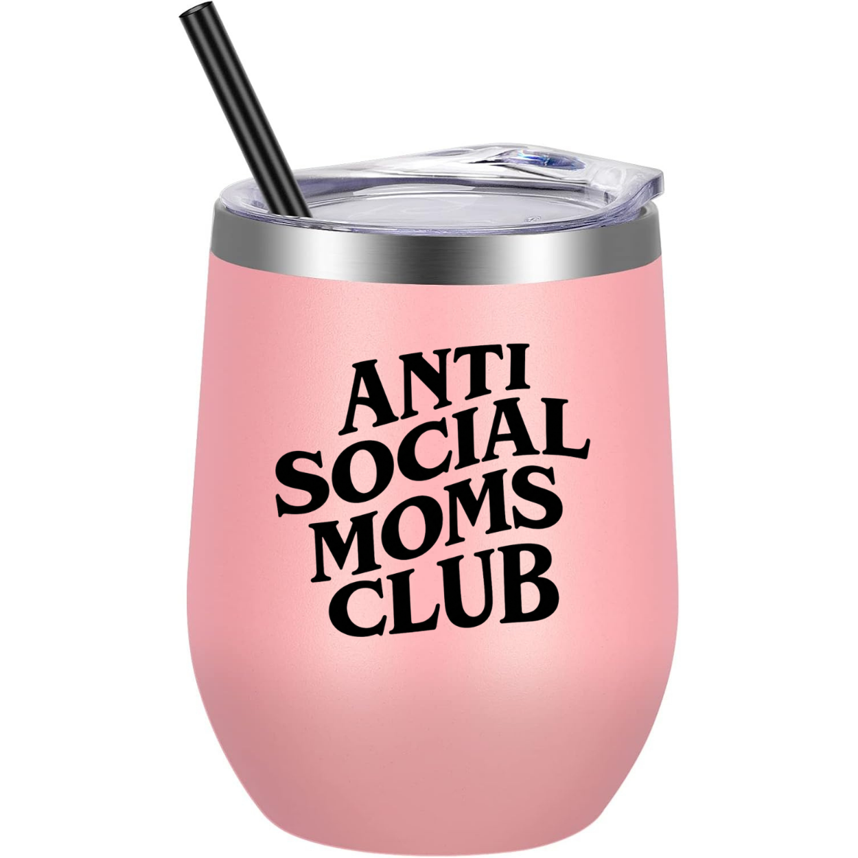 Anti Social Moms Club Wine Tumbler color variation 1