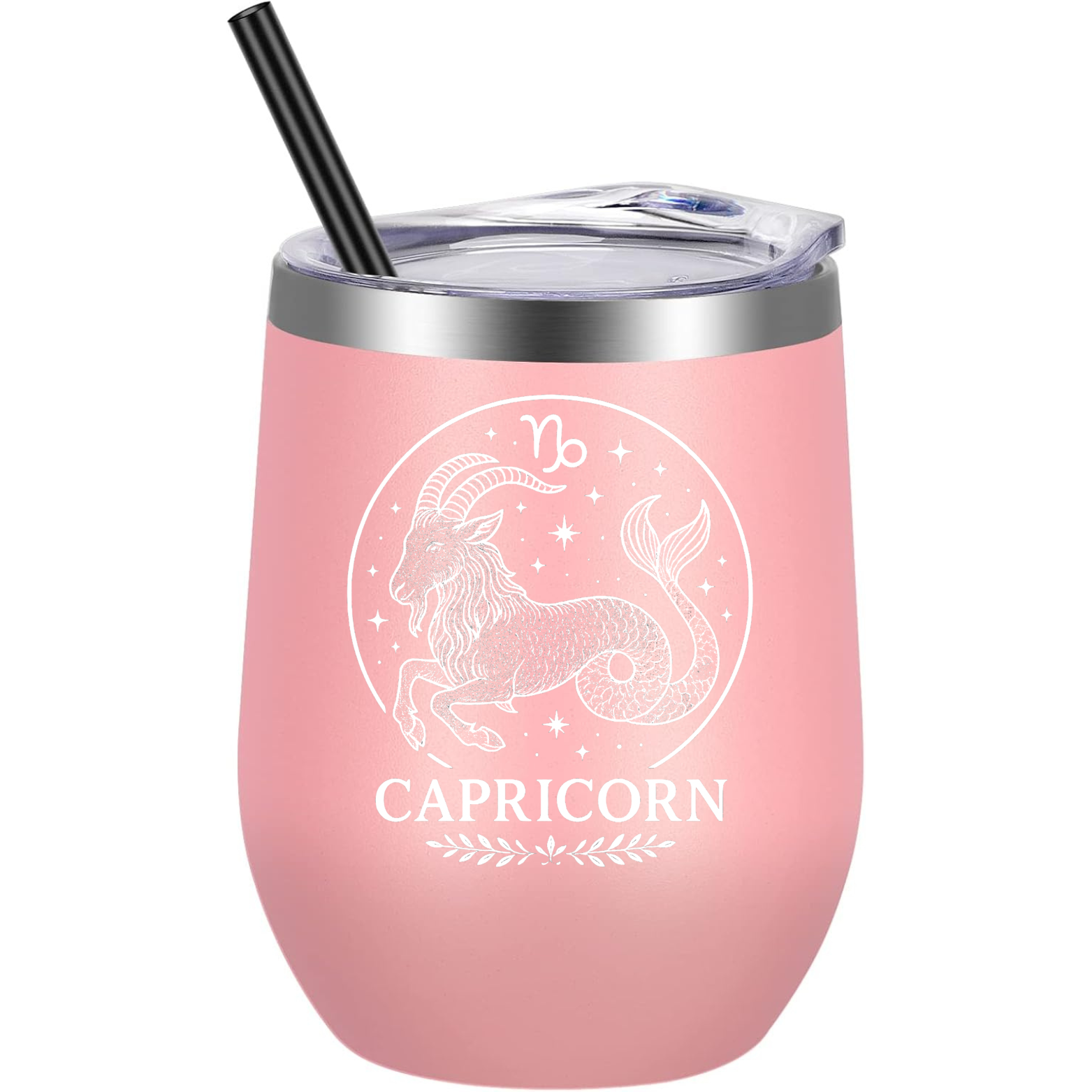 Capricorn Wine Tumbler - Pink