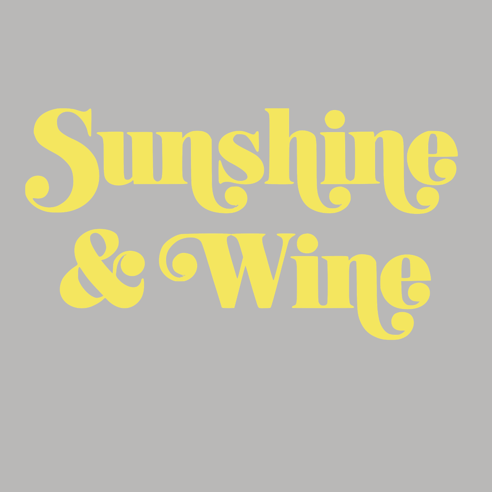Sunshine & Wine Crewneck Sweatshirt - Sports Grey design preview