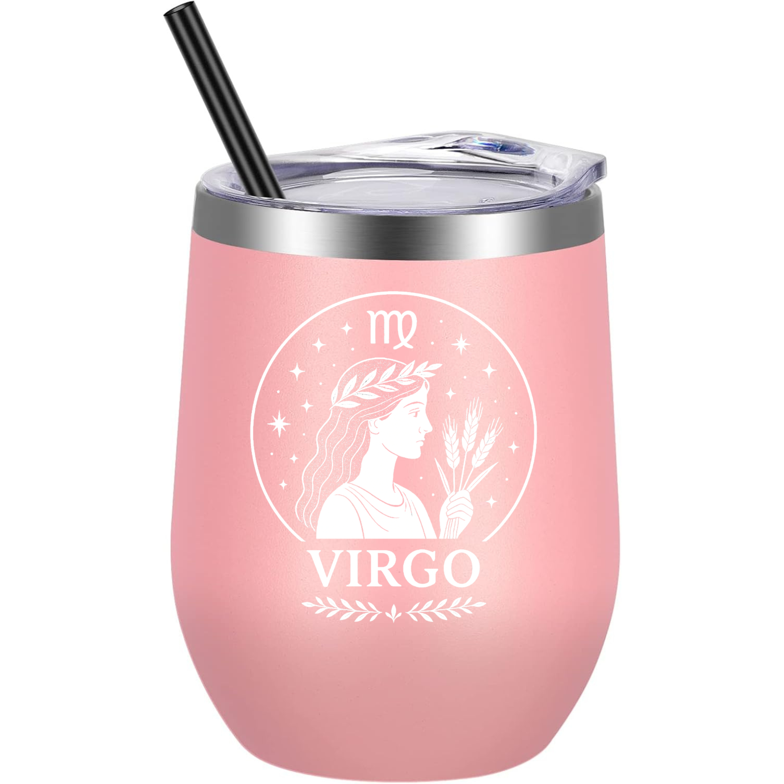 Virgo Wine Tumbler - Pink