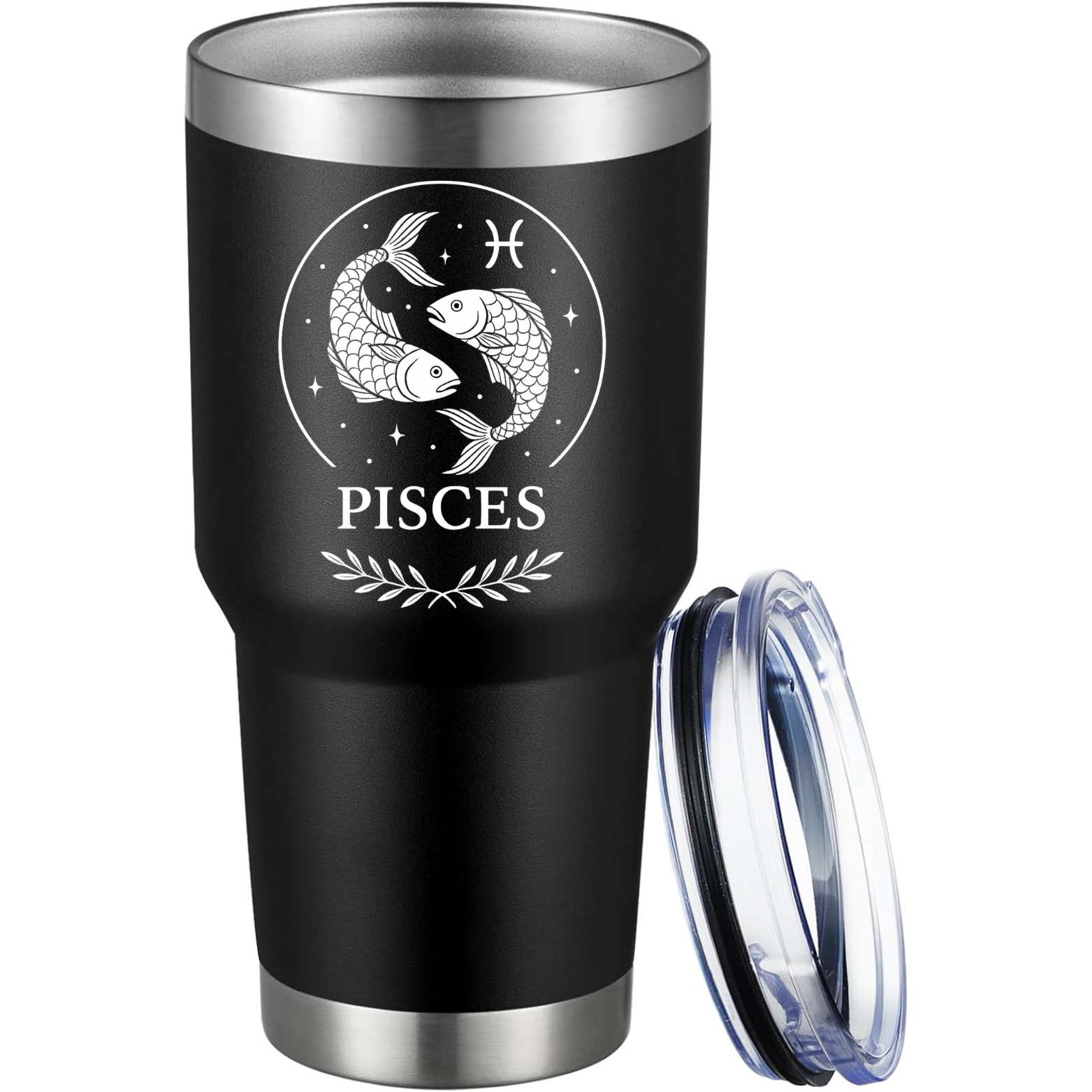 Pisces 30oz Tumbler - Black