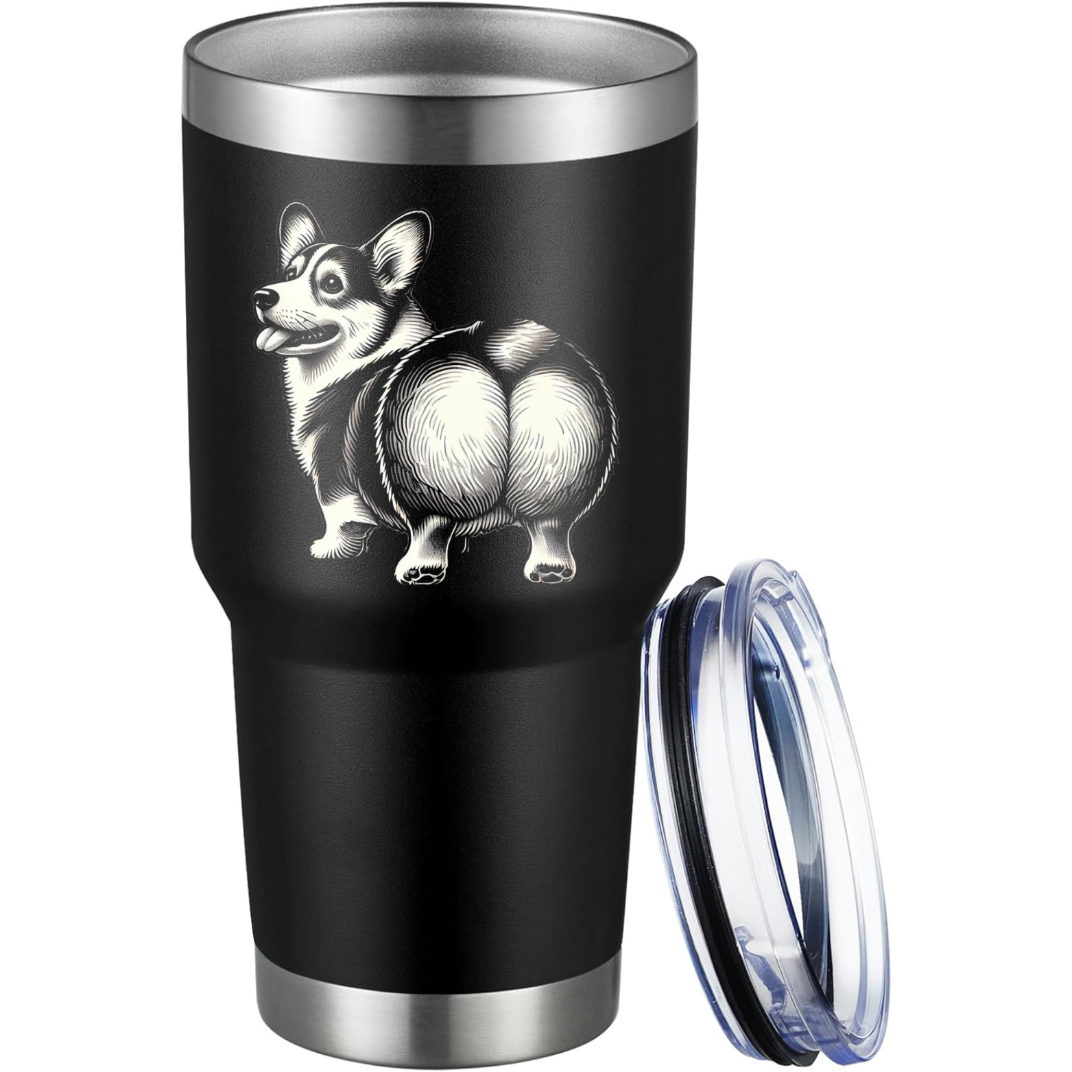 Corgi 30oz Tumbler - Black