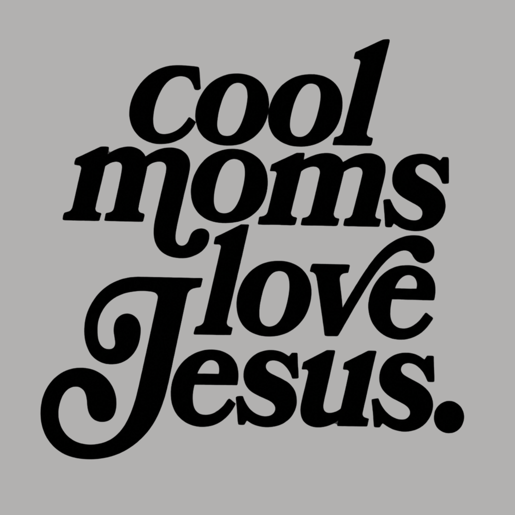 Cool Moms Love Jesus Hoodie - Sports Grey design preview