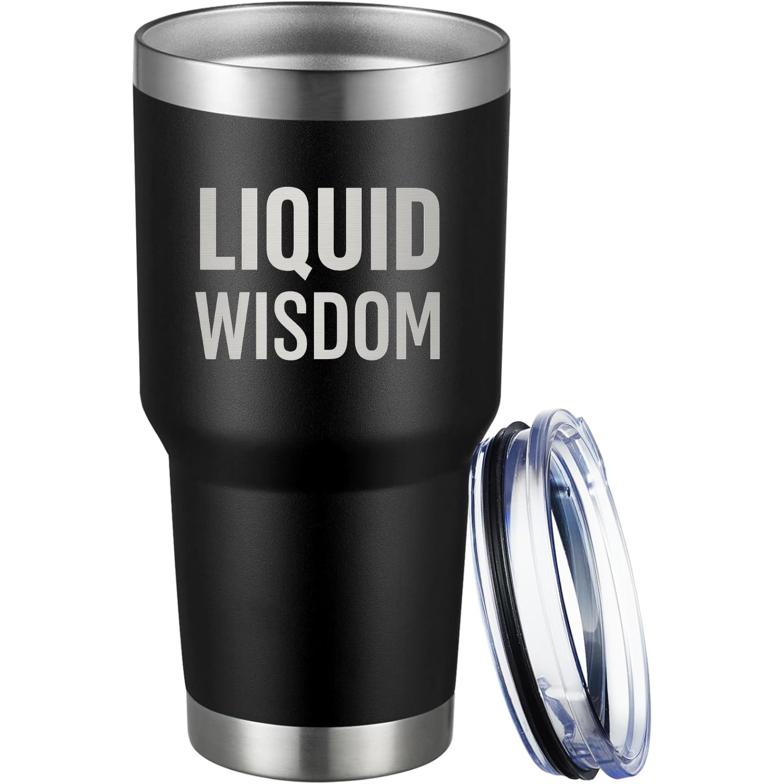 Liquid Wisdom 30oz Tumbler - Black