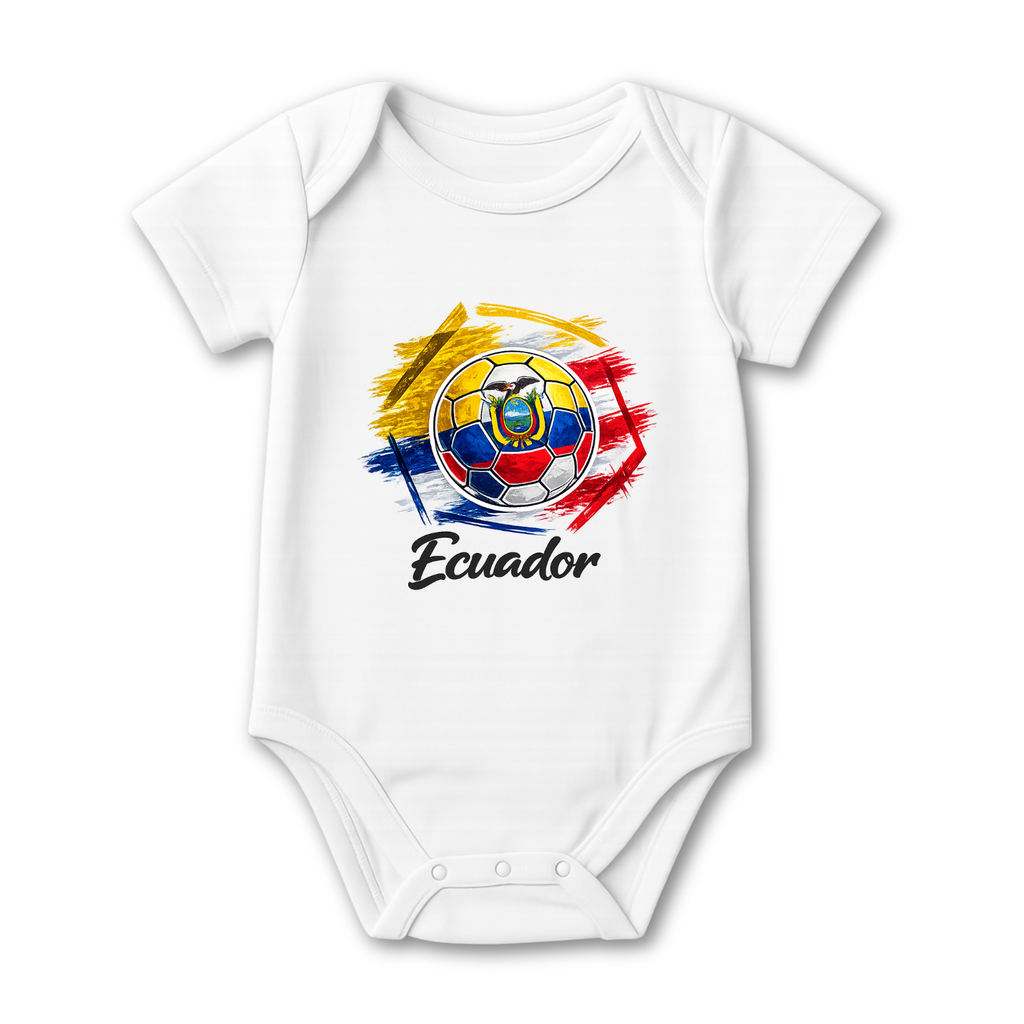 Ecuador Football Baby Onesie color variation 1