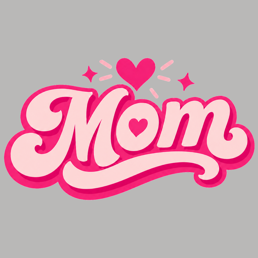 Mom Heart Crewneck Sweatshirt - Sports Grey design preview