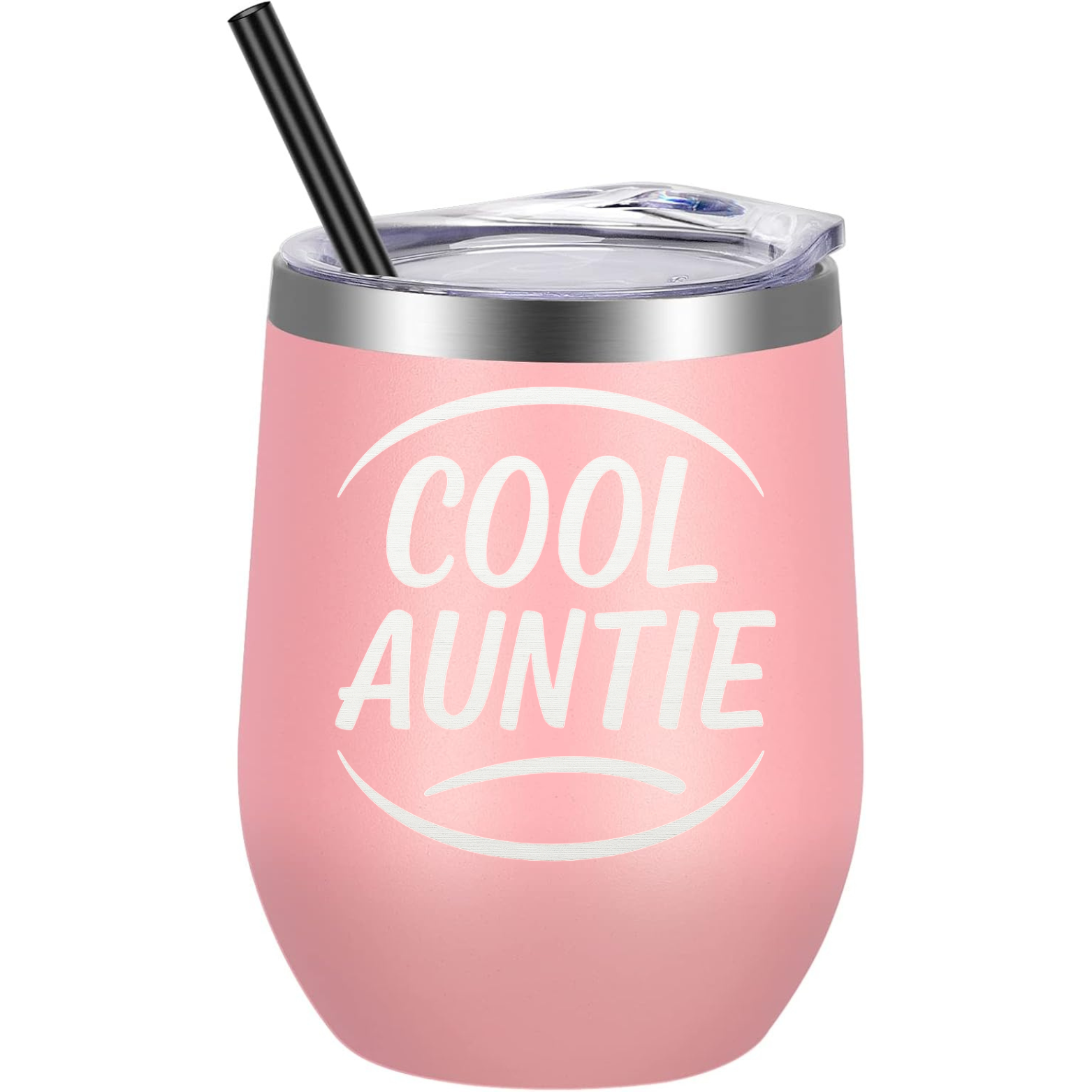 Cool Auntie Wine Tumbler - Pink