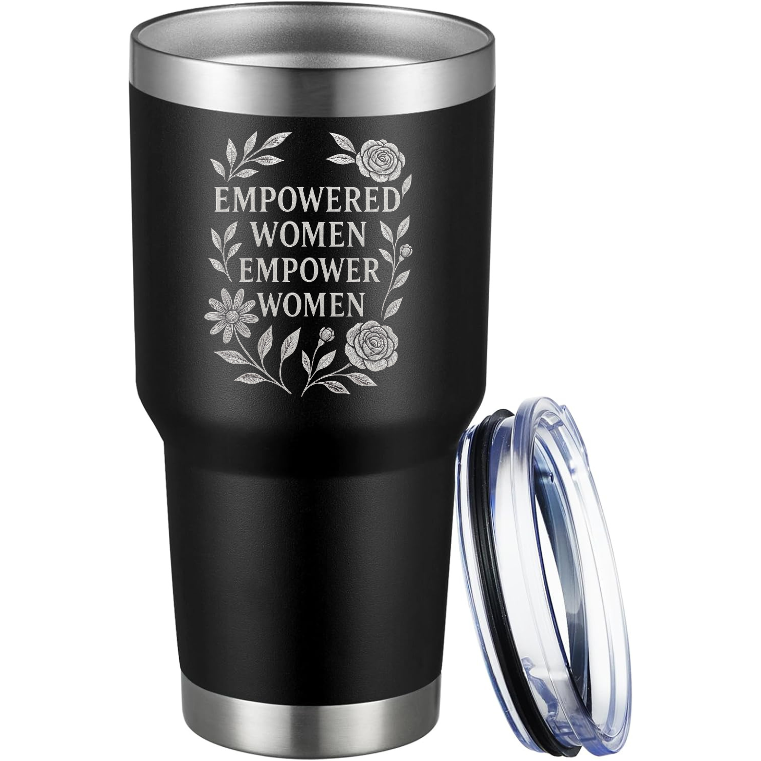 Empowered Women 30oz Tumbler - Black