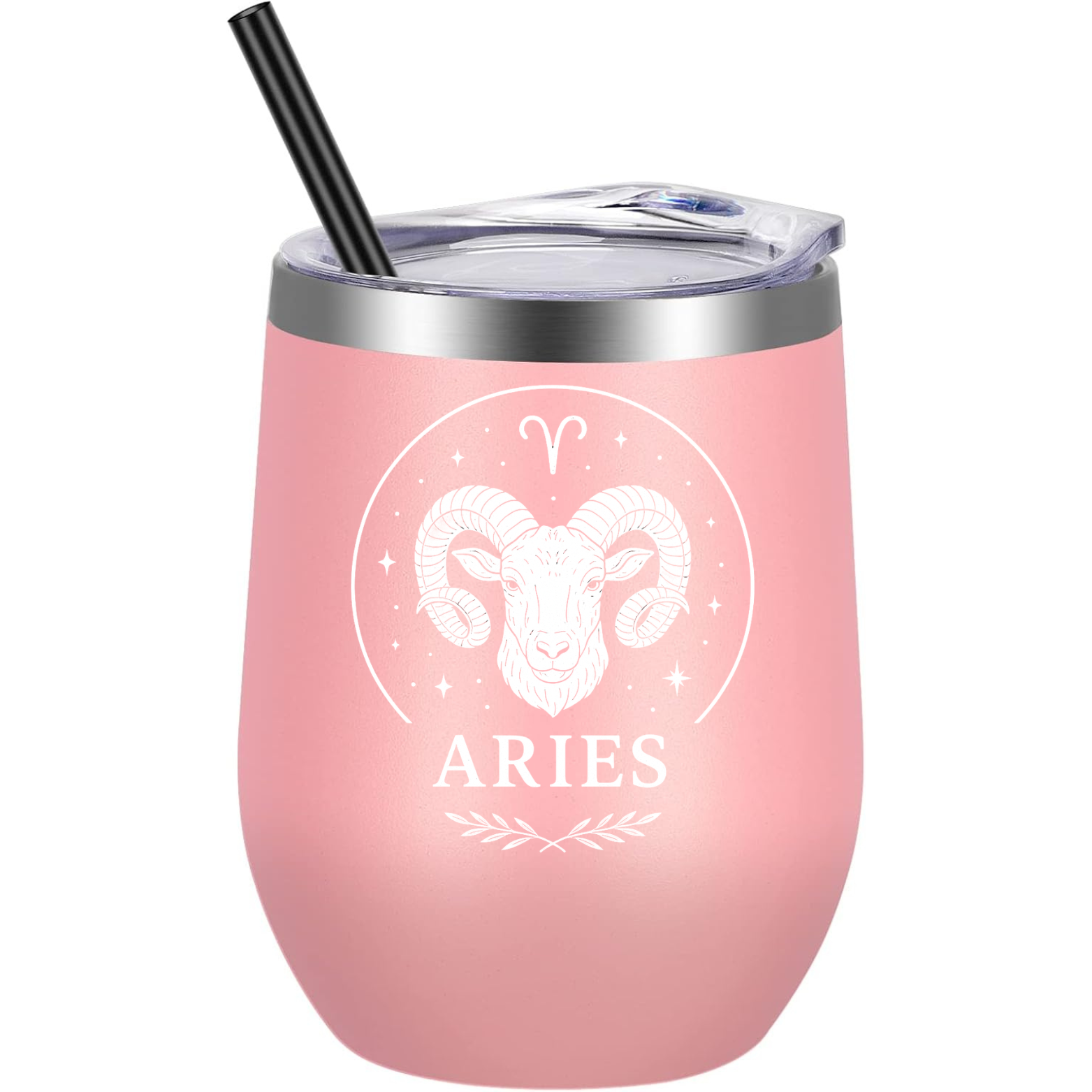 Aries Wine Tumbler - Pink