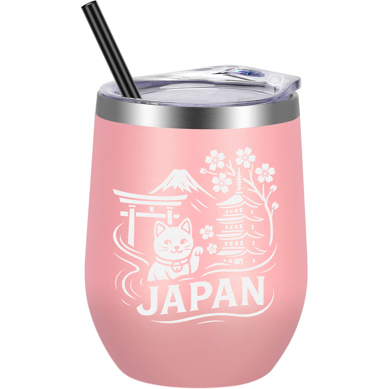 Japan Wine Tumbler - Pink