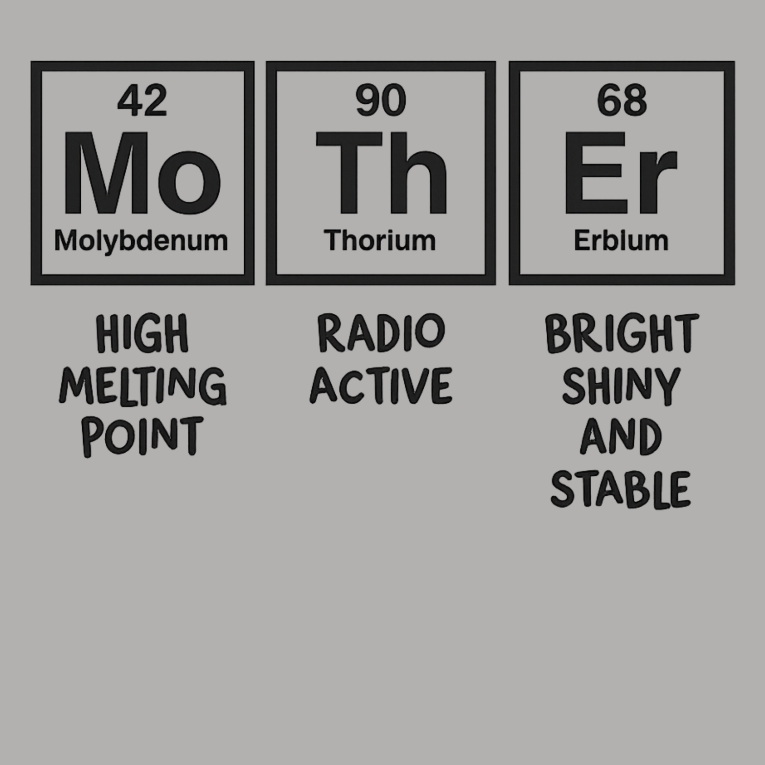 Mom Chemistry Hoodie - Sports Grey design preview