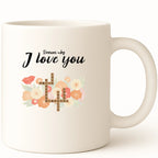 Reasons why I love you crossword Coffee Mug color variation 1