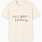 Colorful Name Classic T-Shirt hero product mockup