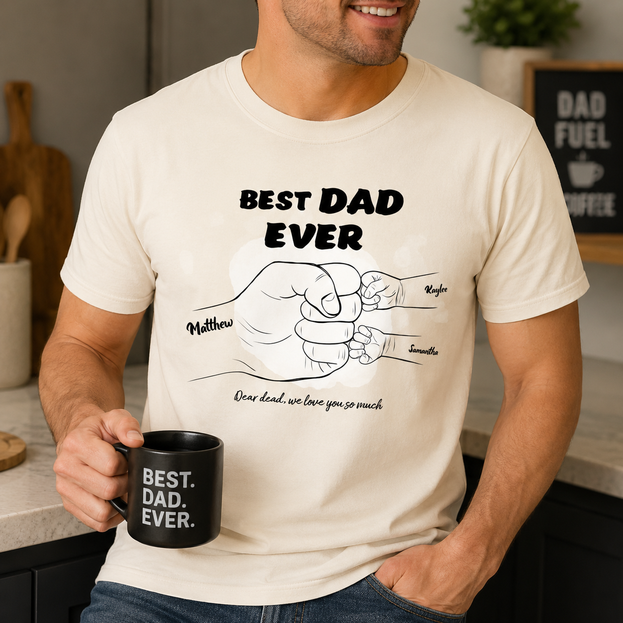 Best dad ever Classic T-Shirt hero product mockup