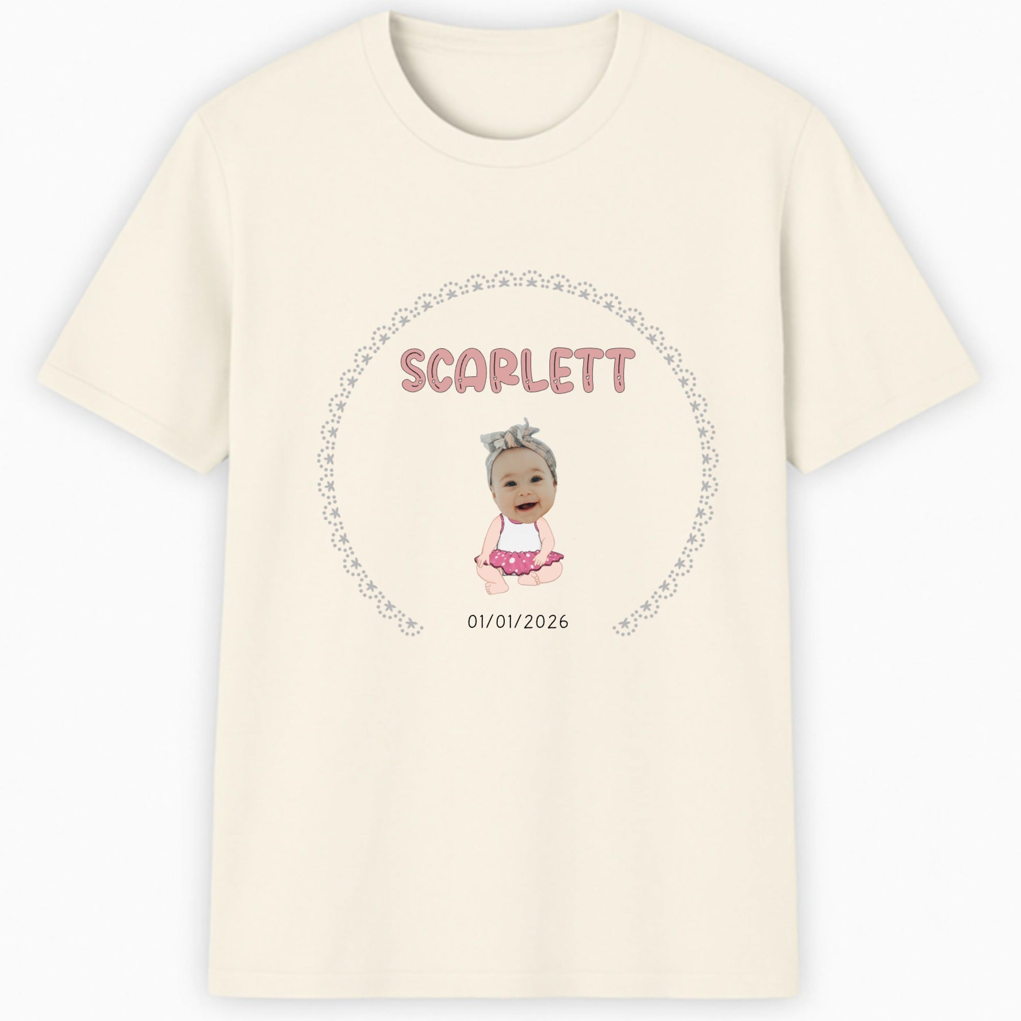 Baby Face Cutout Classic T-Shirt hero product mockup