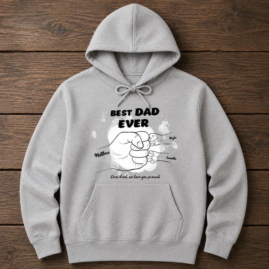 Best dad ever Hoodie hero product mockup