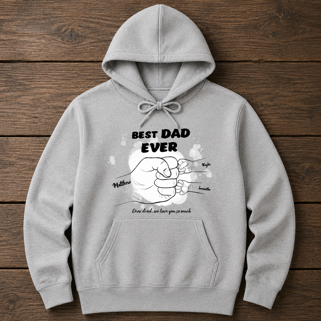 Best dad ever Hoodie hero product mockup