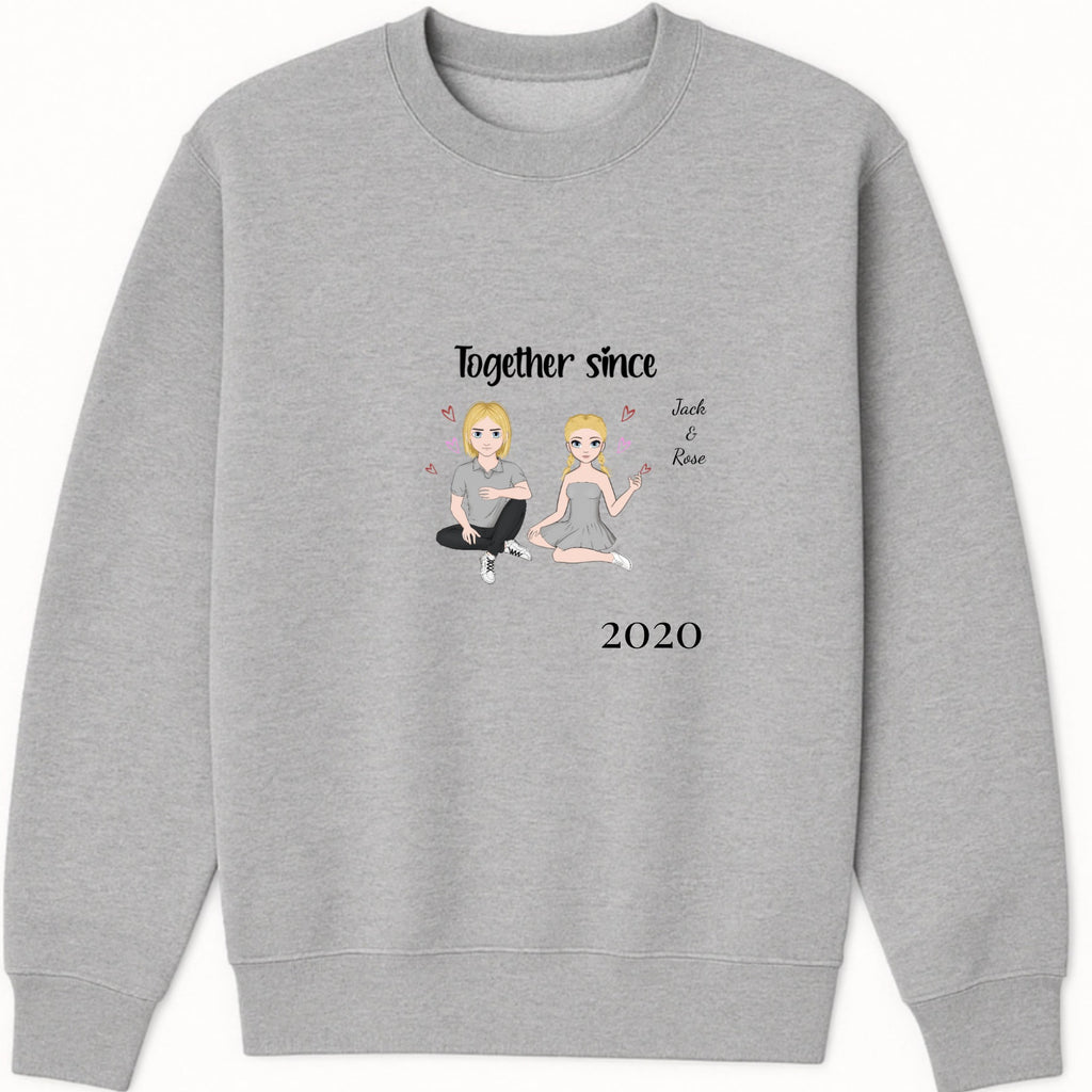 Together since Sweatshirt hero product mockup