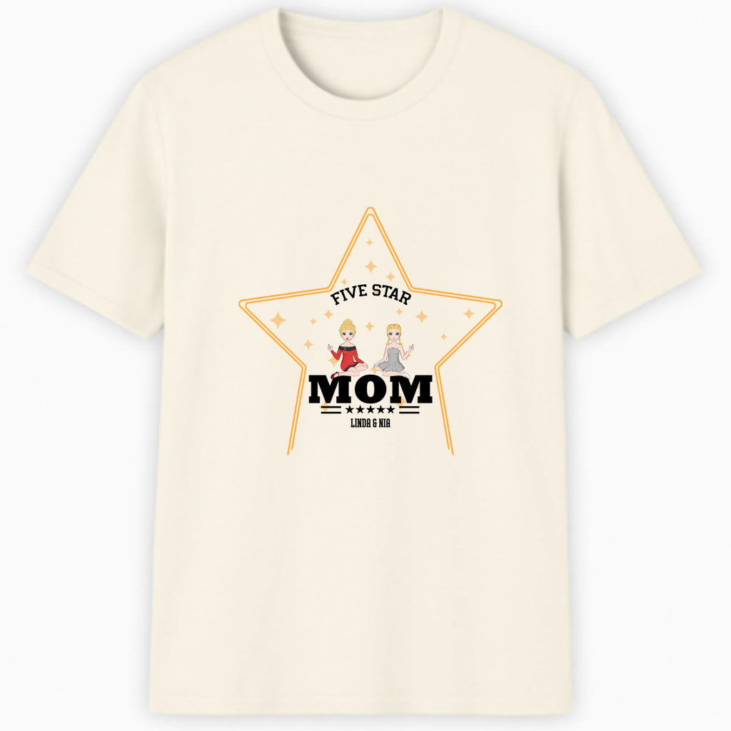 Five star mom Classic T-Shirt hero product mockup