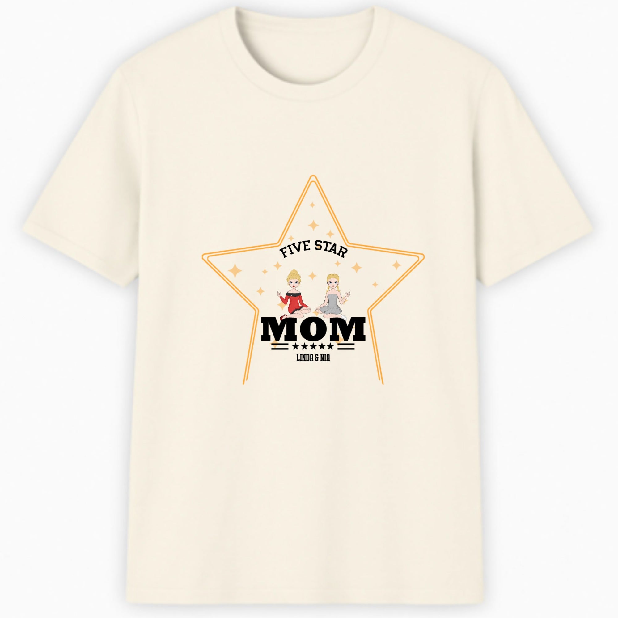 Five star mom Classic T-Shirt hero product mockup