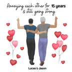 Annoying each other and still going strong Hoodie alternate product view 2