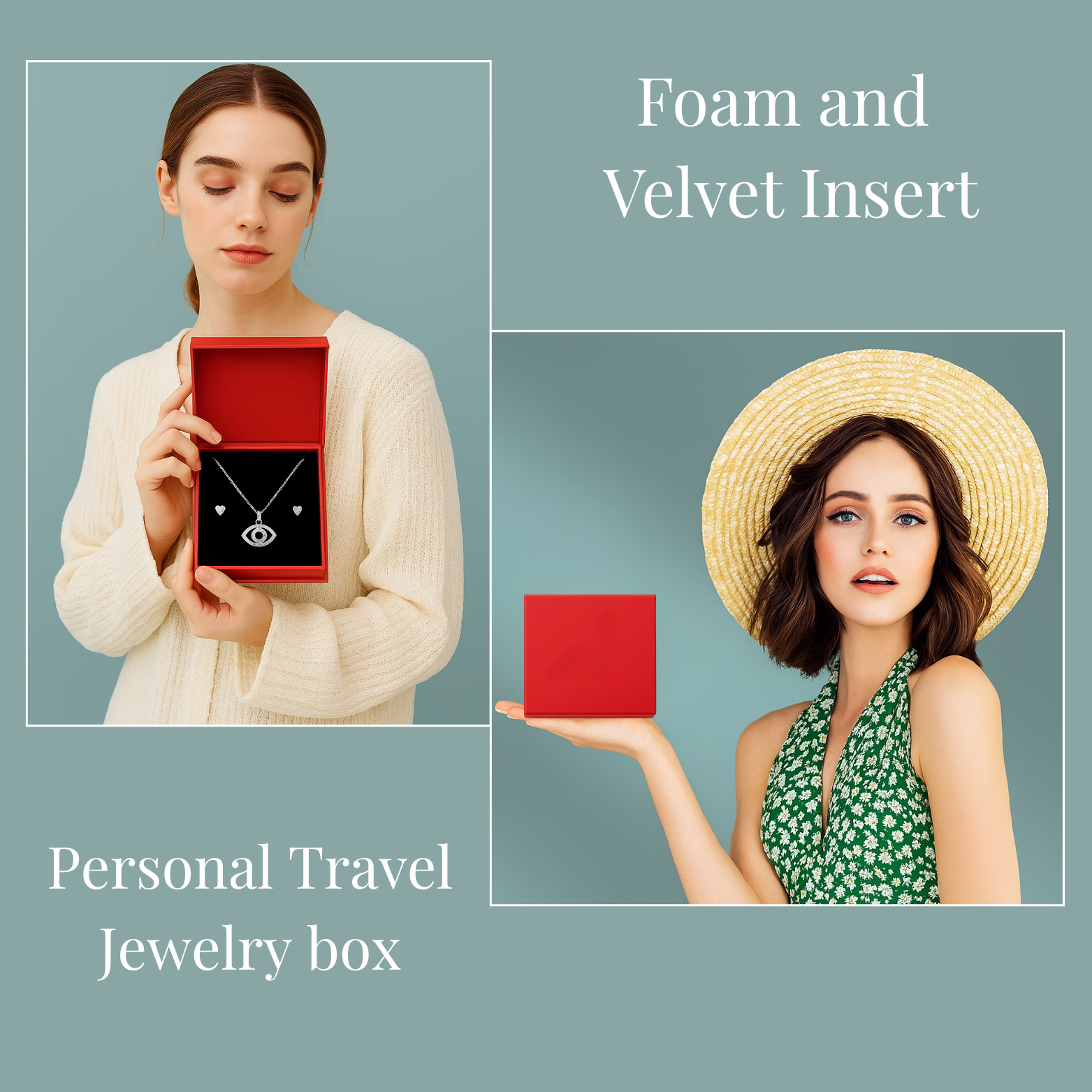 Velvet Birth Month Jewelry Box (Name)