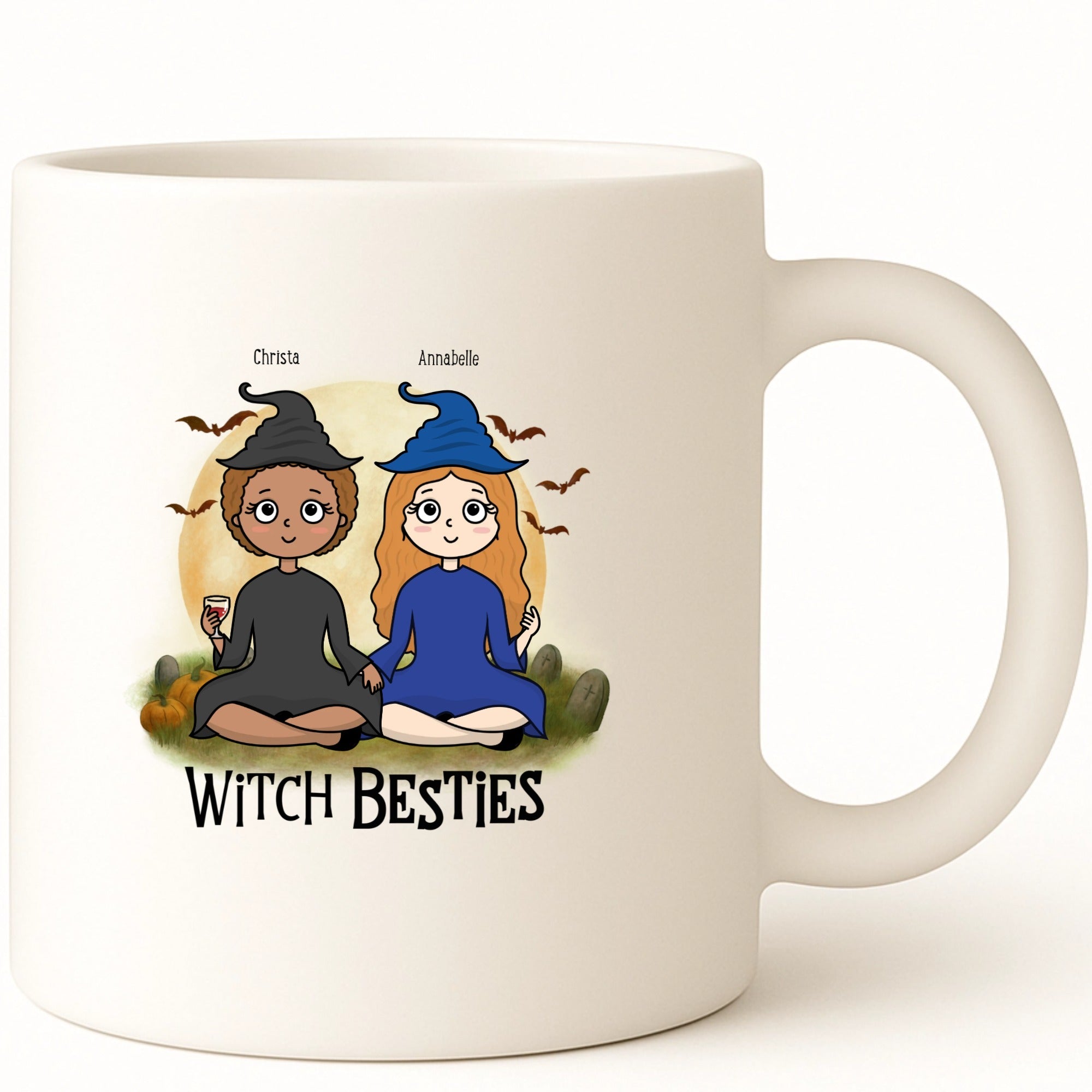 Witch Besties Coffee Mug hero product mockup
