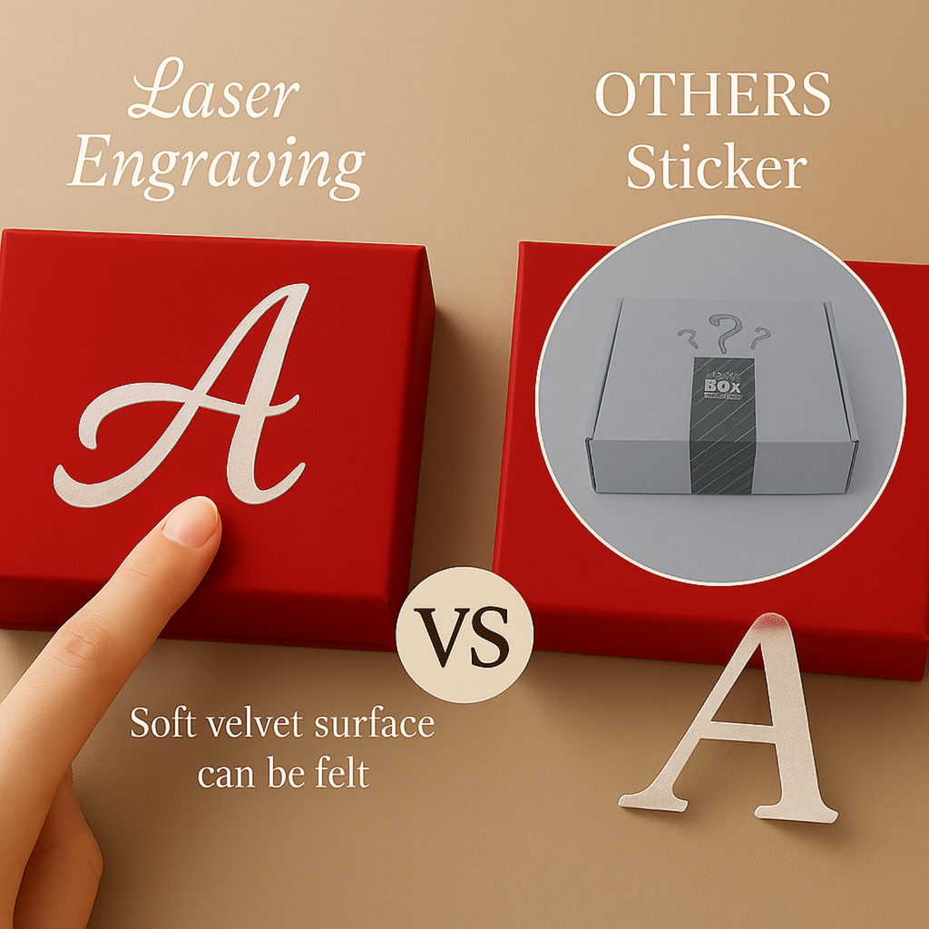 Velvet Birth Month Jewelry Box (Name)