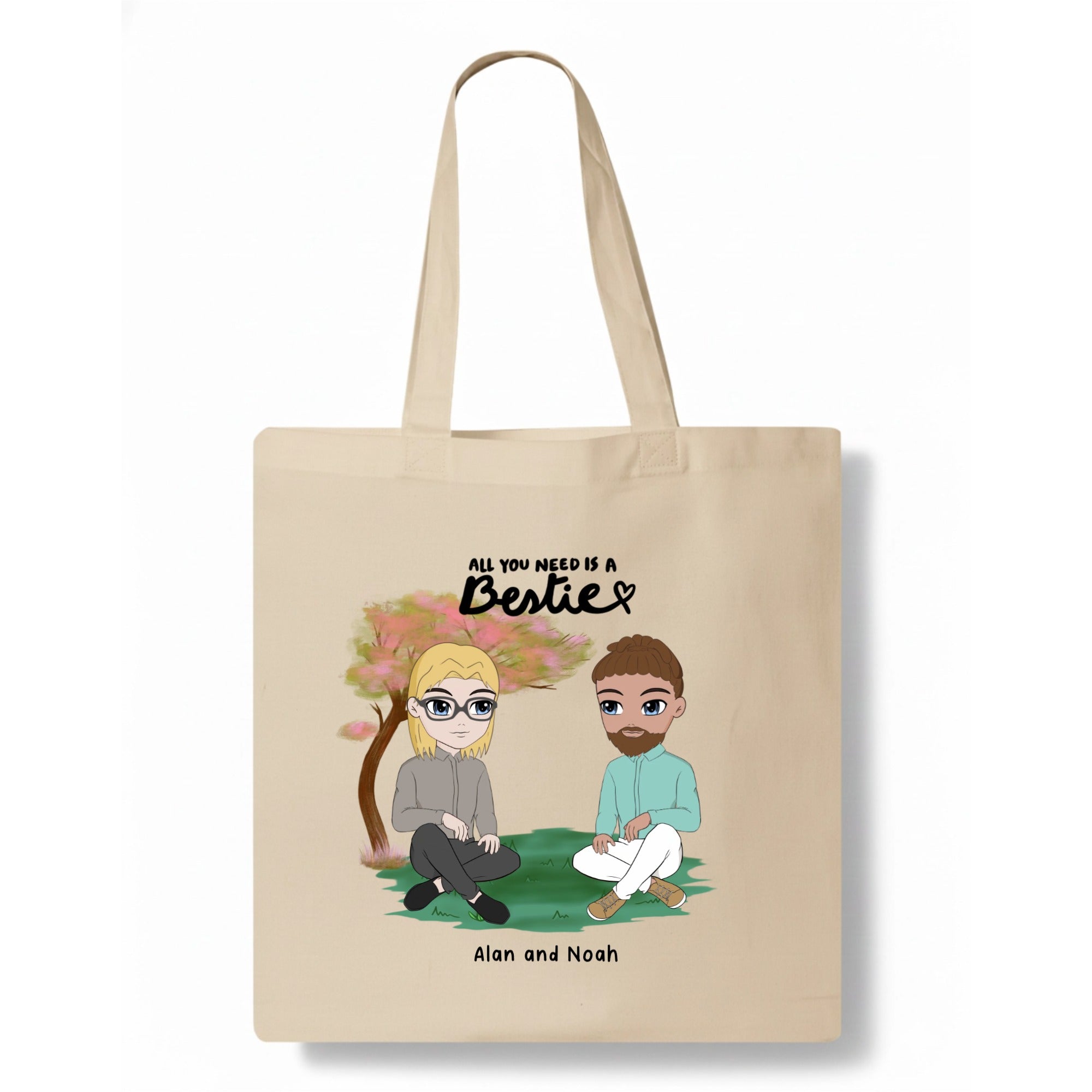You're All I Need, Bestie Tote Bag hero product mockup