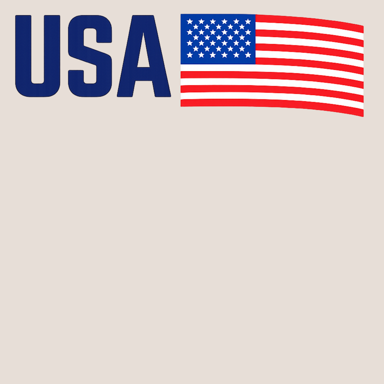 USA Youth Triblend Tee - White design preview
