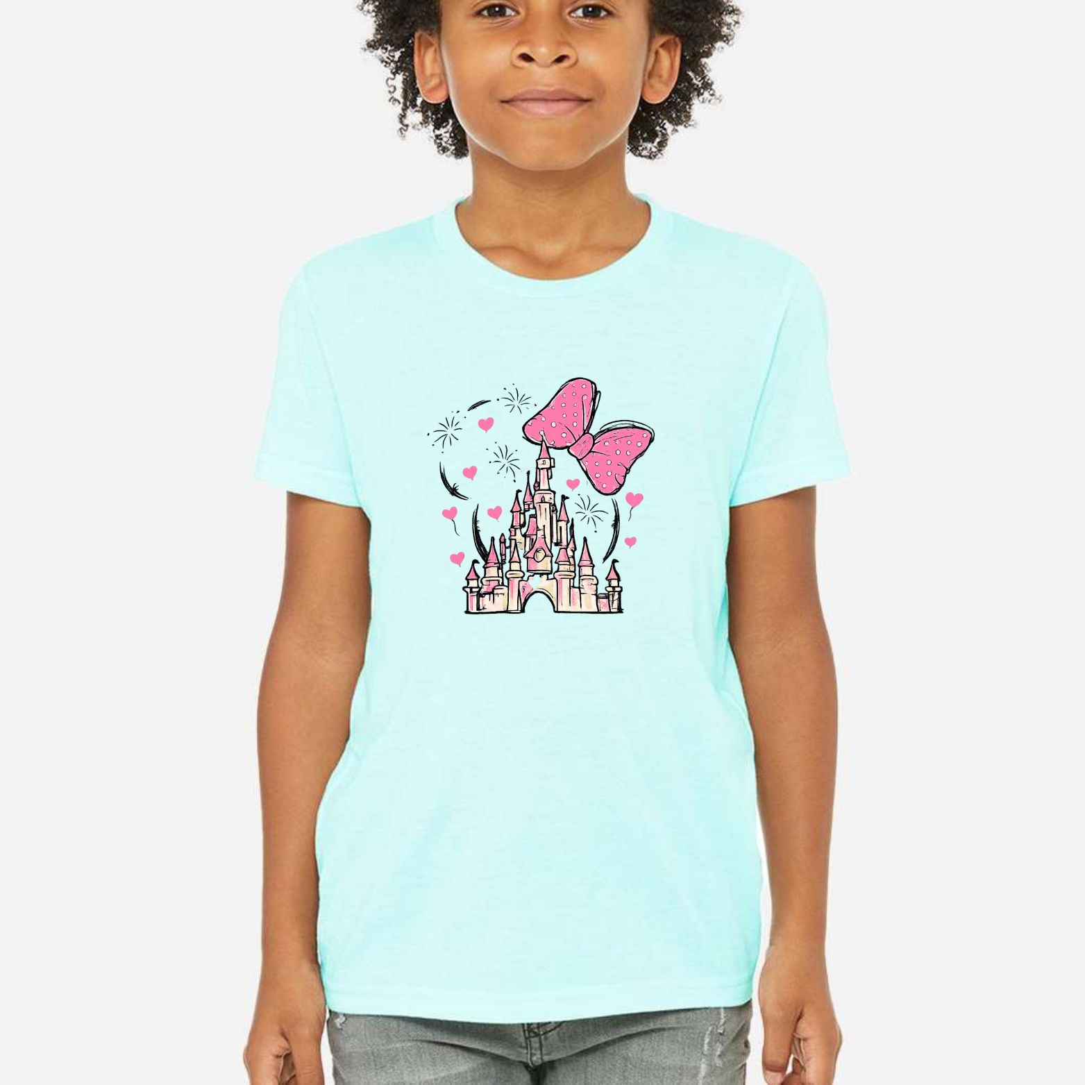 Magical Youth Triblend Tee - Aqua front mockup