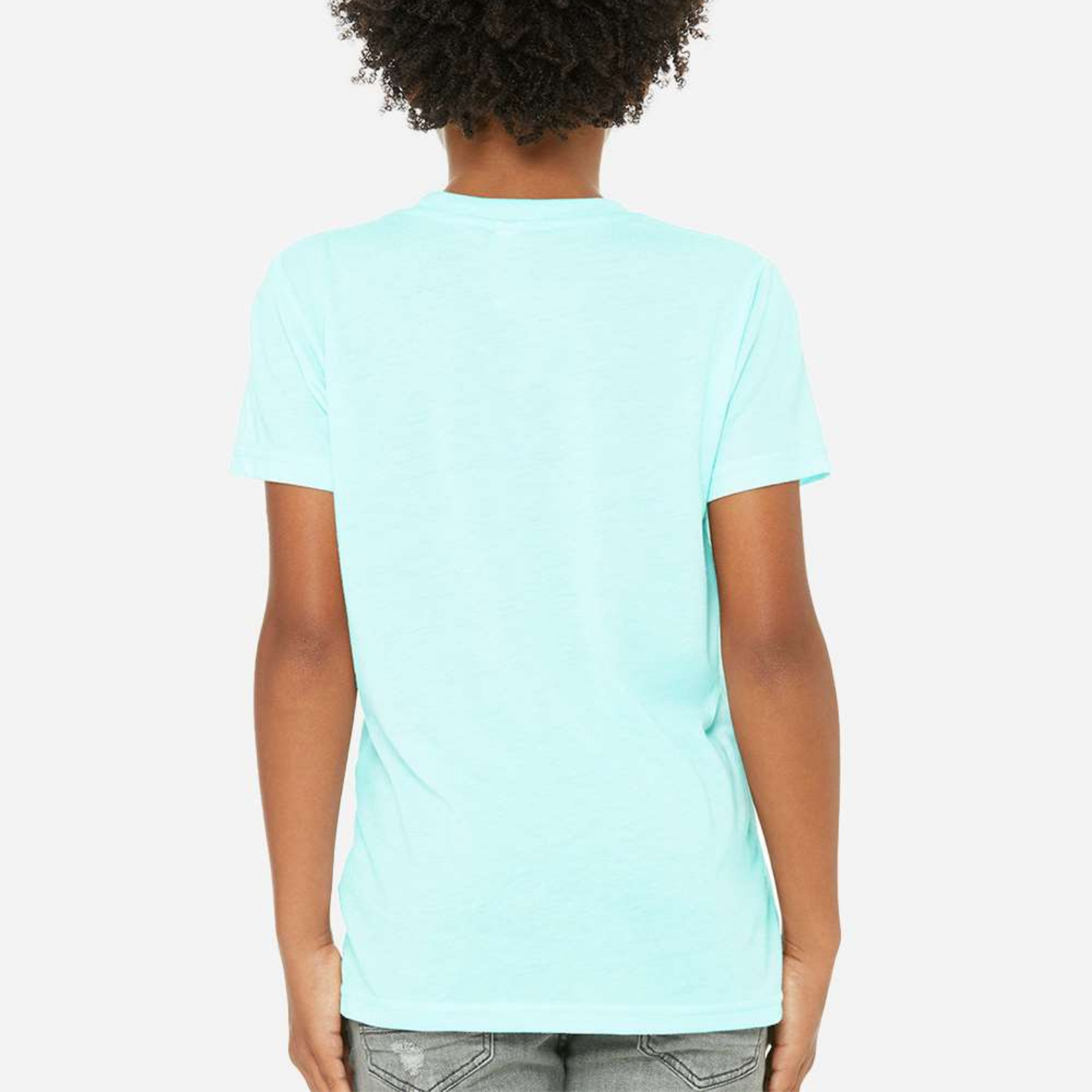 Magical Youth Triblend Tee - Aqua back mockup