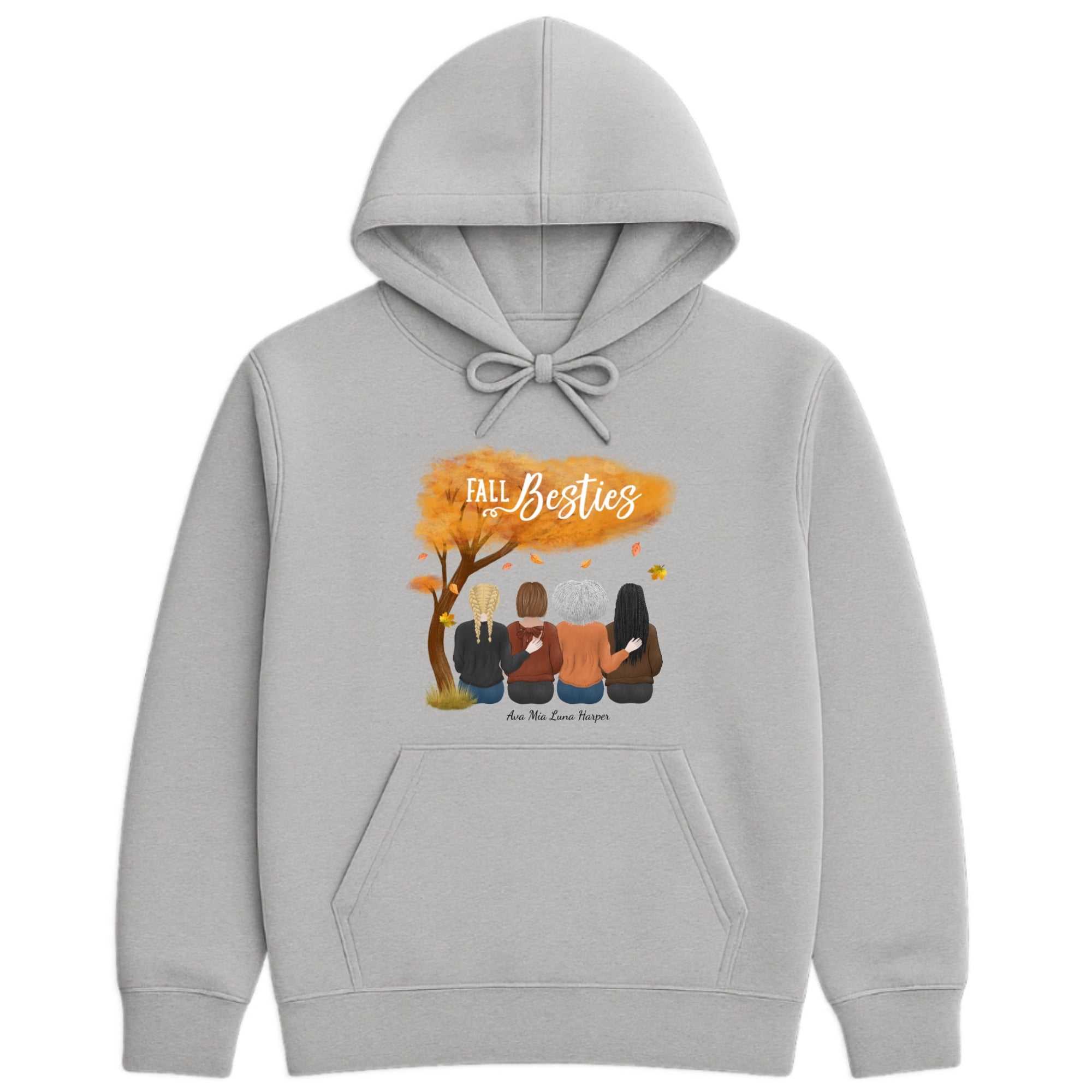 Fall besties Hoodie hero product mockup