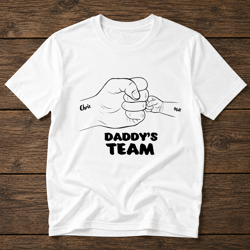 Daddy's team Classic T-Shirt hero product mockup