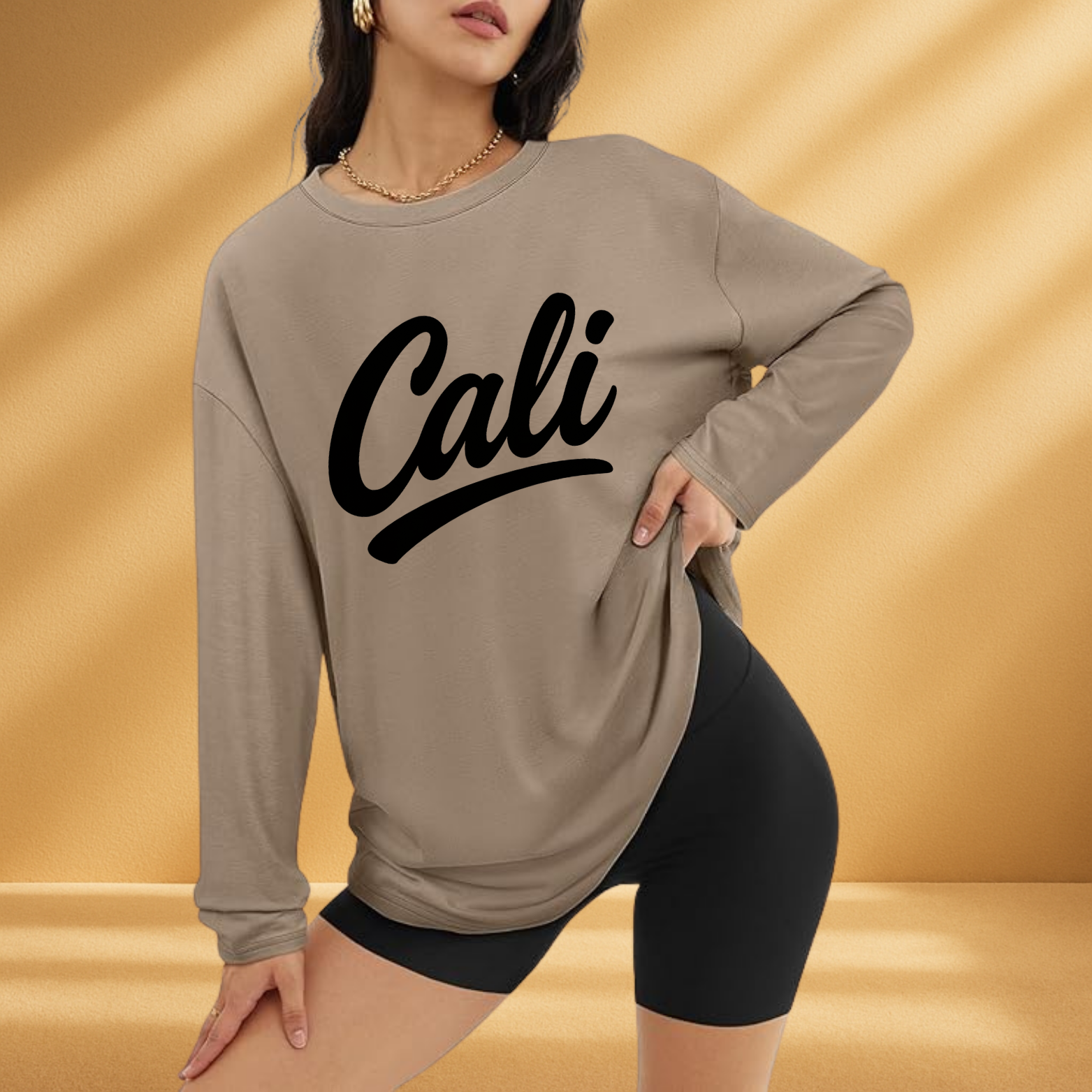 Cali Long Sleeve Tee – Retro California Graphic Shirt